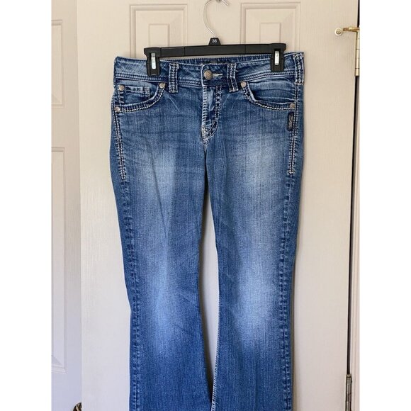 Silver Jeans Suki Surplus Women's Tag 28x30 Medium Wash Mid Rise Bootcut 30x30 - Picture 3 of 15
